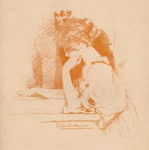 Sir Lawrence Prints: Sketch of A Girl, c1885, (1896). Artist: Sir Lawrence Alma-Tadema