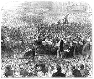 A Sketch at the Handel Festival in the Crystal Palace, 1865. Creator: Unknown