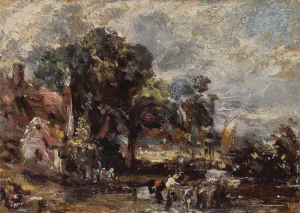 Ford Prints: Sketch for The Haywain, ca. 1820. Creator: John Constable