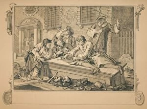 Austin Dobson Collection: Sketch for Industry and Idleness - Plate III, 1747. Artist: William Hogarth
