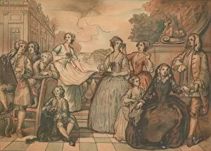 Sketch for The Jones Family Conversation Piece, 1730. Artist: William Hogarth