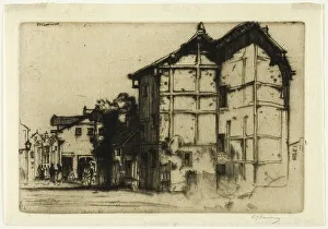 Dy Cameron Prints: Sketch in La Roche, 1905. Creator: David Young Cameron