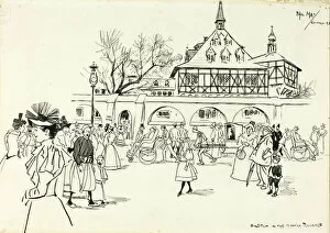 Sketch in the Midway Plaisance, 1893. Creator: Philip William May