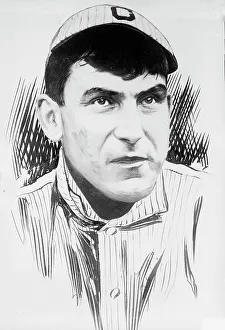 Sportswear Prints: Sketch of Nap Lajoie, Cleveland AL (baseball), 1913. Creator: Bain News Service