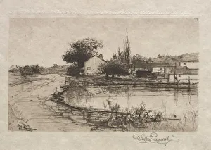 Stephen Parrish Prints: Sketch near Pittsfield, Mass. 1887-1888. Creator: Stephen Parrish (American, 1846-1938)