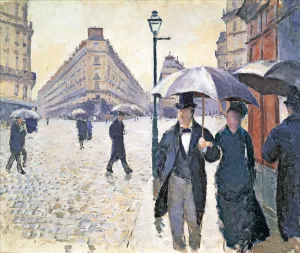Shower Collection: Sketch for Paris Street. Rainy Day, 1877