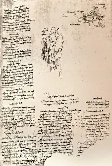 Armenian Gallery: Sketch of a peak in Armenia, and a sketch map of Armenia, c1472-c1519 (1883)