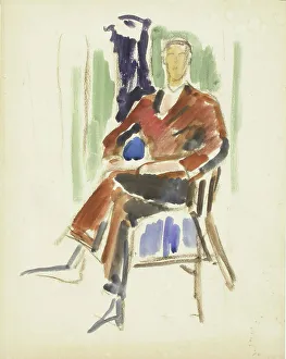 Sketch for a Portrait, c1910s. Creator: Verner Thome
