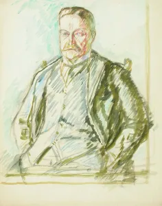 Thome Verner Prints: Sketch for a Portrait, c1910s. Creator: Verner Thome