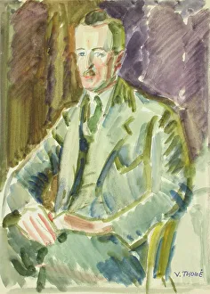 Thome Verner Prints: Sketch for a Portrait, c1910s. Creator: Verner Thome