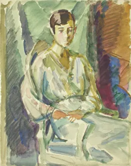 Thome Verner Prints: Sketch for a Portrait, c1910s. Creator: Verner Thome