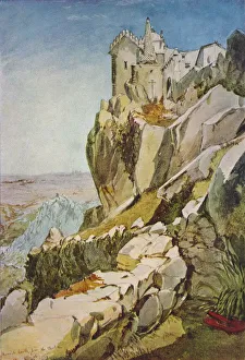 James Holland Prints: Sketch in Portugal; Moorish Castle from the Penha; Moorish Castle