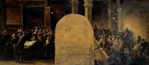 Tunisian Prints: Sketch for the prefect's cabinet at the Hotel de Ville in Paris: Invasion of the Hotel de