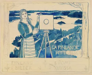 Camera Prints: Sketch for the publication Pictorial Finland, 1895-1896. Creator: Albert Edelfelt