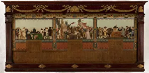 Duty Prints: Sketch for the reception hall of the town hall of the 20th arrondissement: Birth