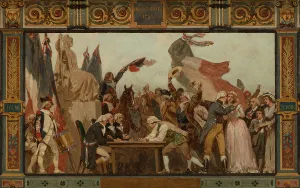 Civil Rights Prints: Sketch for the reception hall of the town hall of the 20th arrondissement: Birth