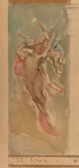 Sketch for the reception hall of the town hall in the 4th arrondissement: Day. Earth. Spring...1884. Creator: Leon Francois Comerre