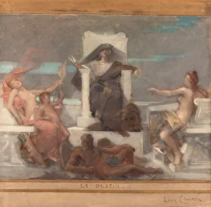 Comerre Leon Francois Prints: Sketch for the reception hall of the town hall in the 4th arrondissement: Destiny