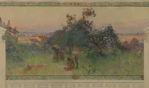 Sketch for the reception hall in the town hall of Vanves: Peace, between 1902 and 1903. Creator: Henri Gaston Darien