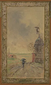 Weather Vane Prints: Sketch for the reception hall at the town hall of Vanves: Views of Vanves