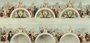 Sketch for reception room in the Hôtel de ville, Paris, 1892. Creator: Achille Louis Joseph Sirouy