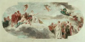 A Sirouy Prints: Sketch for reception room in the Hôtel de ville