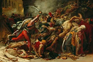 Sketch for The Revolt of Cairo, About 1810. Creator: Anne-Louis Girodet de Roussy-Trioson