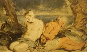 Semi Naked Prints: Sketch after Rubens, 1838. Creator: John Phillip