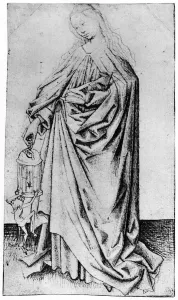 Weyden Prints: Sketch of a saint, 1913. Artist: Rogier Van der Weyden
