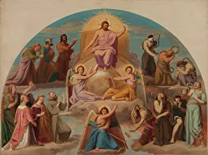Day Of Judgement Prints: Sketch for the Sainte-Elisabeth church (3rd arrondissement of Paris): The Last Judgment