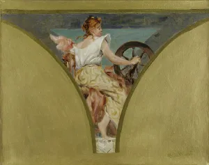 Jean Joseph Weerts Prints: Sketch for the salle des fêtes in the Hôtel de Ville