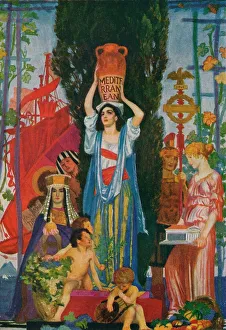 Sketch of The Seven Seas, c1922, (1923). Artist: Robert Anning Bell