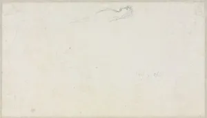 Luc Olivier Merson Prints: Sketch of a Sphinx [?] (verso), c