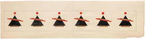 Sketch for a Suprematist Composition, 1922. Artist: Chashnik, Ilya Grigoryevich (1902-1929) Sketch for a Suprematist Composition, 1922. Artist: Chashnik, Ilya Grigoryevich (1902-1929)