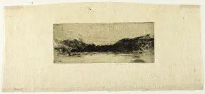 River Tay Prints: Sketch on the Tay, 1908. Creator: David Young Cameron