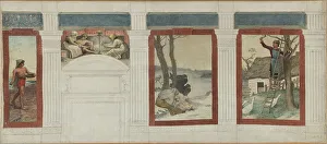 December Prints: Sketch for the town hall in 4th arrondissement: November