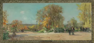 Pierre Vauthier Prints: Sketch for the town hall of Vanves: Terrace of the Lycee Michelet