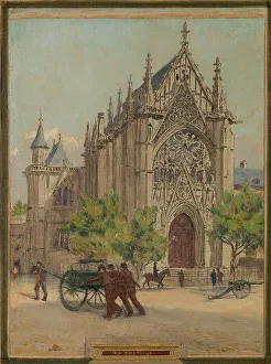 Chabas Maurice Prints: Sketch for the town hall of Vincennes: the chapel