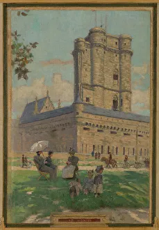 Chabas Maurice Prints: Sketch for the town hall of Vincennes: the chapel