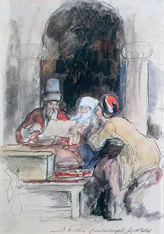 Anticipation Prints: Sketch after The Turkish Letter Writer