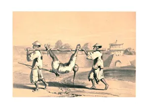 Hong Kong Prints: Sketch from the wall on the morning after the grand attack, China, 19th century