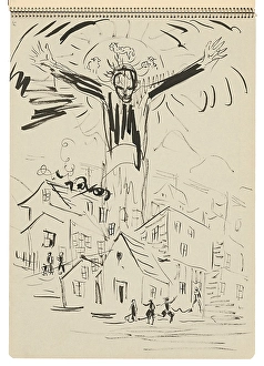 Sketch Book Prints: Sketchbook 22 Savior Over the City
