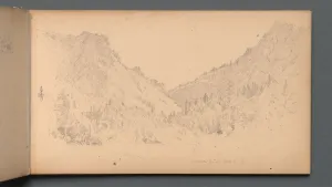 1823 1880 Prints: Sketchbook, page 18: Dixville Notch, Sept