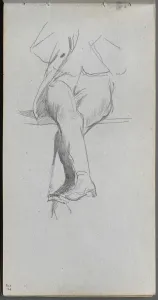 1815 1891 Prints: Sketchbook, page 37: Figure Study