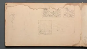Sketchbook, page 39: Maine Landscape Vignittes, 1859. Creator: Sanford Robinson Gifford (American