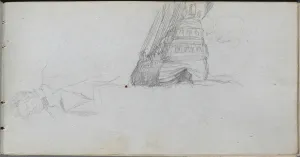 1815 1891 Prints: Sketchbook, page 84: Figure Study