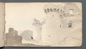 Sketchbook: Ruined Castle , 1814. Creator: Samuel Prout (British, 1783-1852) Sketchbook: Ruined Castle , 1814. Creator: Samuel Prout (British, 1783-1852)