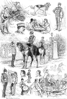 Card Prints: Sketches of the 66th (Berkshire) Regiment, 1881. Creator: Unknown