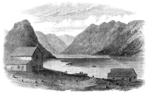 Settlement Prints: Sketches from British Columbia: Port Anderson, Anderson Lake, 1864. Creator: Unknown