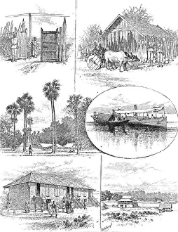 Burma Prints: Sketches of the Burmese Military Police, 1890. Creator: Unknown
